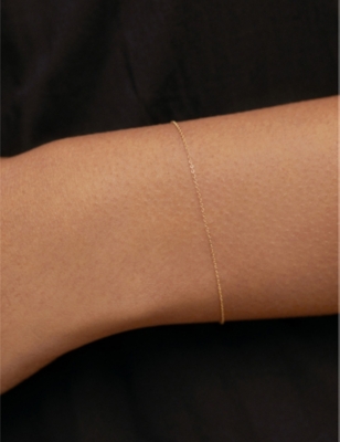 MONICA VINADER: Fine 14ct yellow-gold chain bracelet