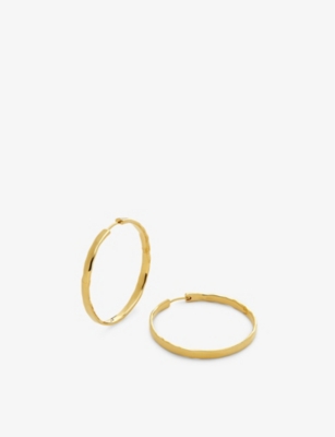 Monica Vinader Womens Yellow Gold Siren Muse Large 18ct Yellow Gold-plated Vermeil Sterling-silver H In Yellow Gold