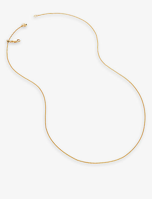 MONICA VINADER: Fine 18ct yellow gold-plated vermeil sterling-silver chain necklace