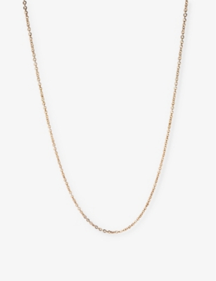 Monica Vinader Womens Yellow Gold Super Fine 14ct Yellow-gold Chain Necklace