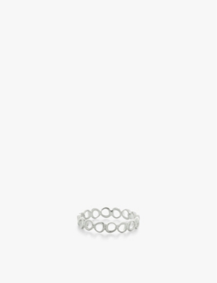 MONICA VINADER: Nura open-shape recycled sterling-silver stacking ring