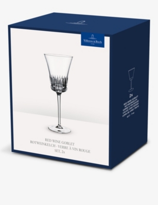 Villeroy & Boch Grand Royal Crystal-glass Red Wine Goblet Set Of Two