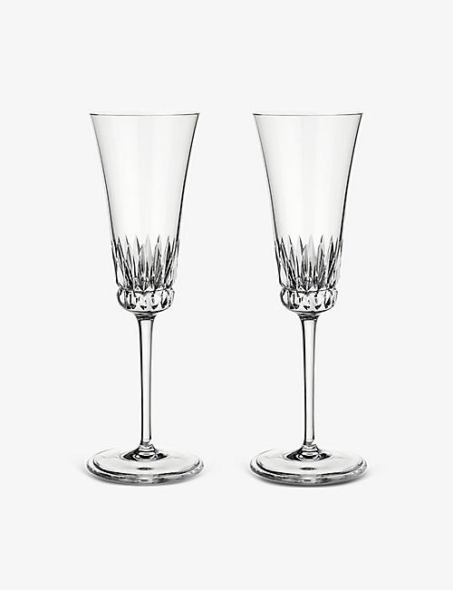 VILLEROY & BOCH: Grand Royal crystal-glass champagne flute set of two