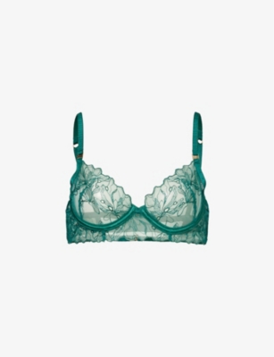 BLUEBELLA - Astra floral-embroidered mesh bra
