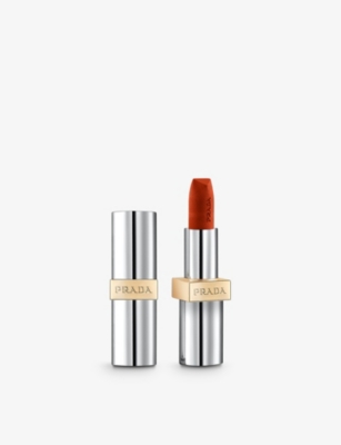 Shop Prada Arancio Hyper Matte Monochrome Refillable Lipstick 3.8g