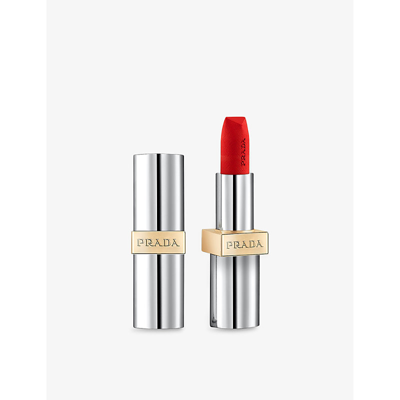 Shop Prada Lava Hyper Matte Monochrome Refillable Lipstick 3.8g