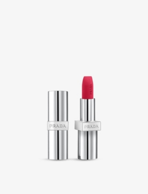 Shop Prada Pourpre Soft Matte Monochrome Refillable Lipstick 3.8g