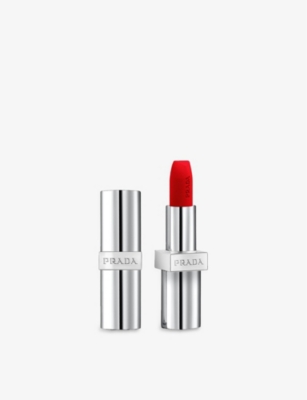 Shop Prada Scarlatto Soft Matte Monochrome Refillable Lipstick 3.8g
