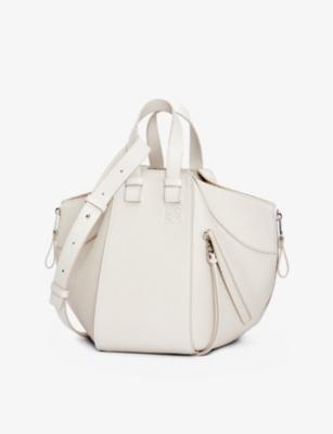 Shop Loewe Womens Soft White Hammock Small Leather Shoulder Bag