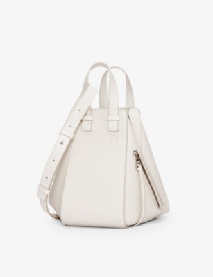 Shop Loewe Womens Soft White Hammock Small Leather Shoulder Bag