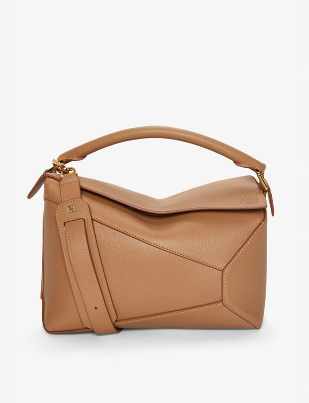 Puzzle Edge small leather cross-body bag