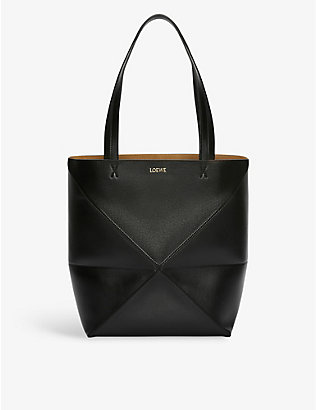 LOEWE: Puzzle Fold medium leather tote bag