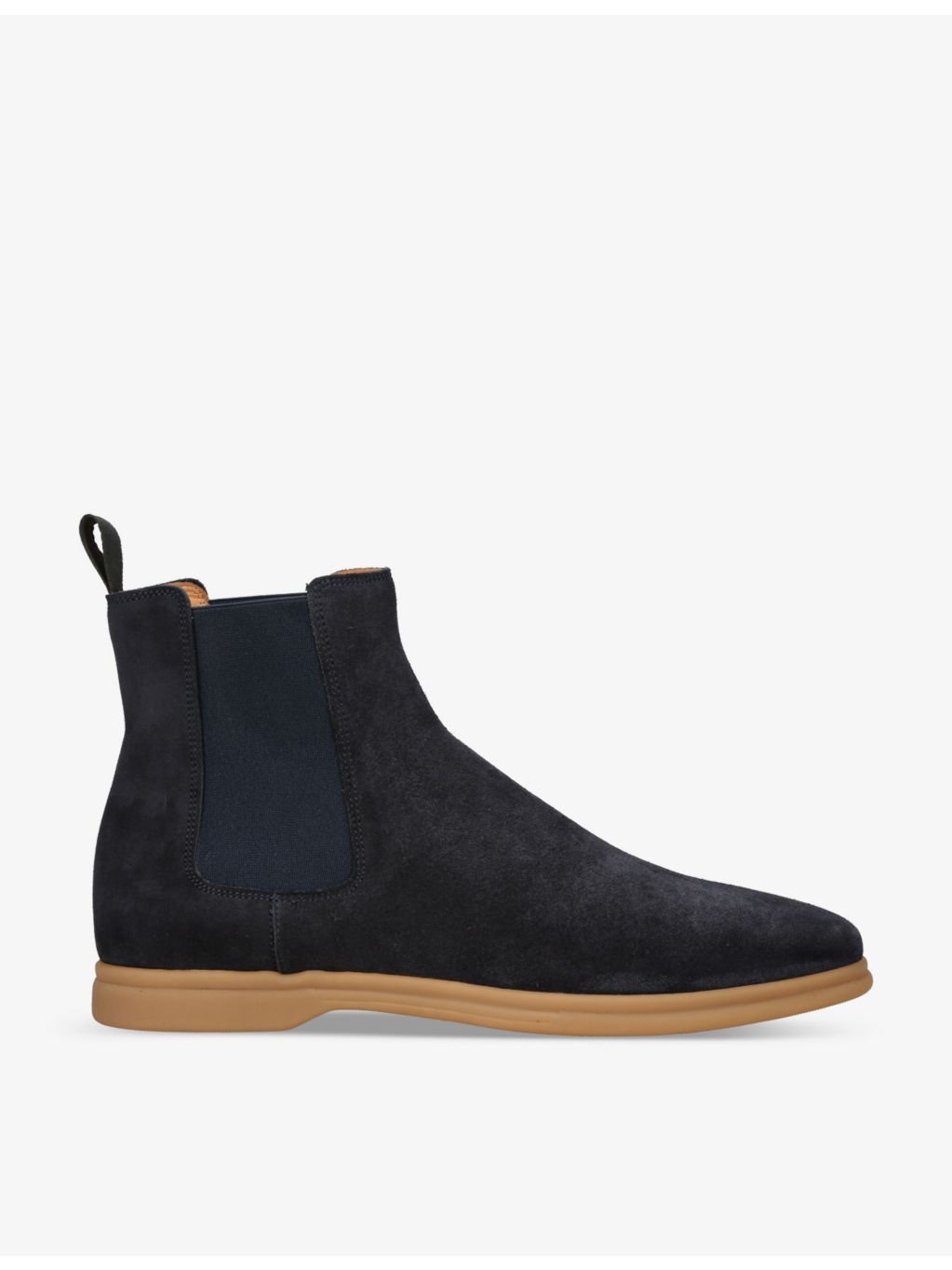ELEVENTY - Contrast-sole tonal-stitching suede Chelsea boots