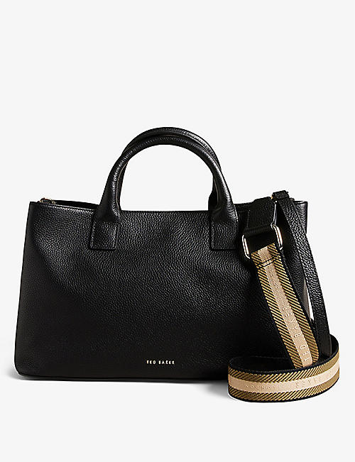 TED BAKER: Winisie branded-strap leather bag