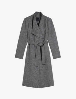 Ted baker outlet black wool coat