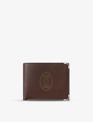 Cartier Must De  Leather Wallet In Brown