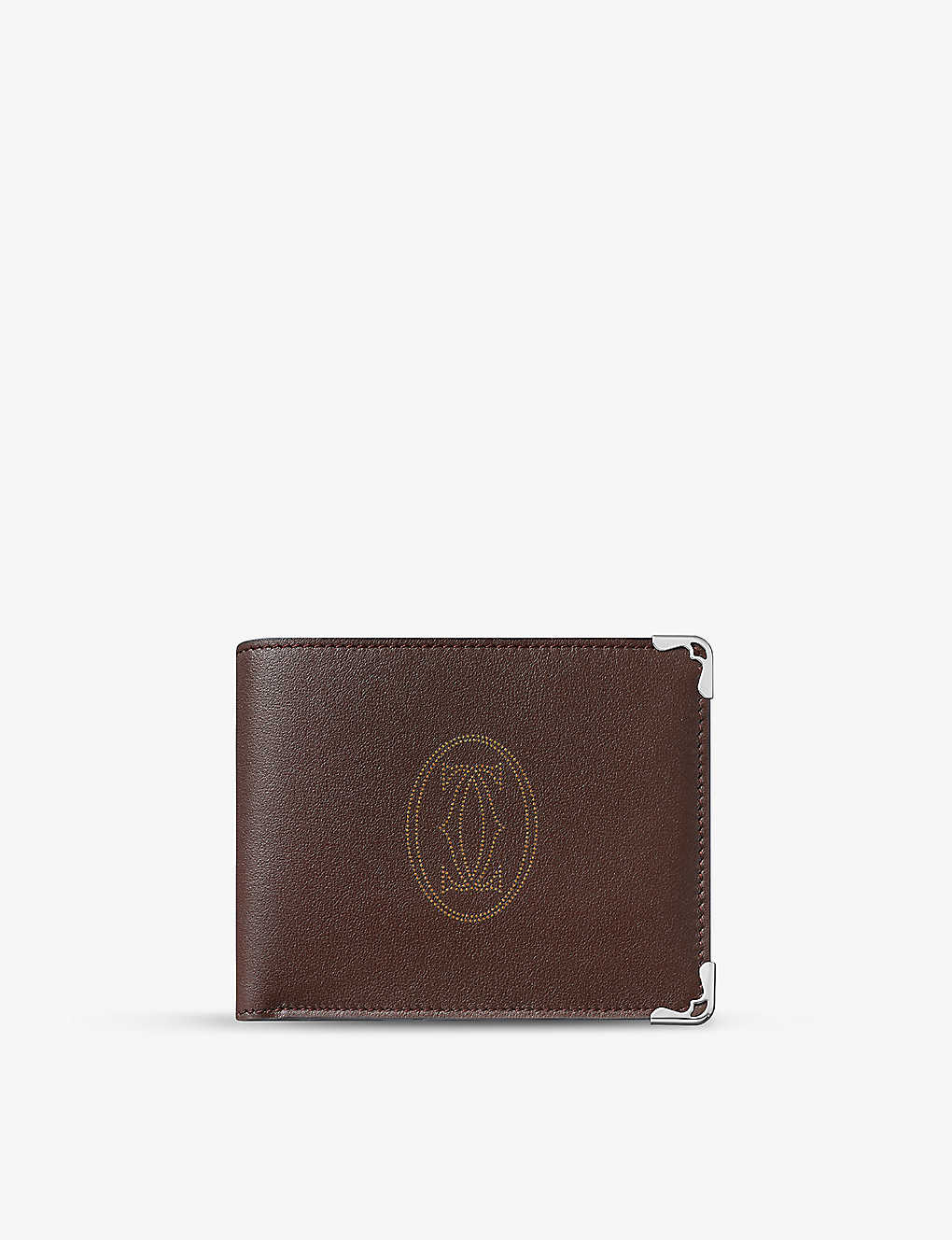 Cartier Must De  Leather Wallet In Brown