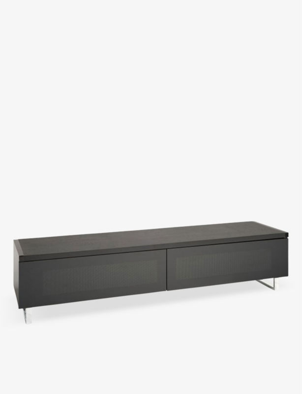 Panorama Walnut Black TV Stand