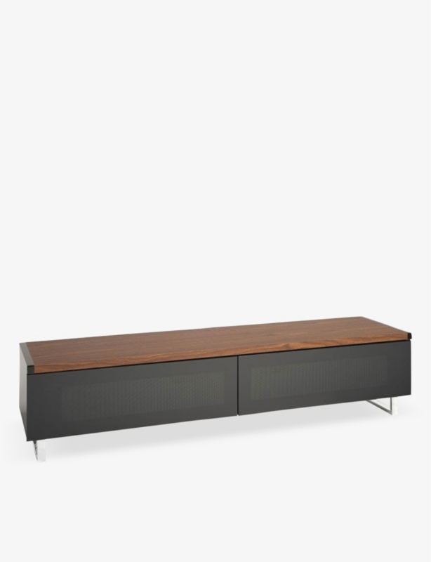 Panorama Walnut Black TV Stand