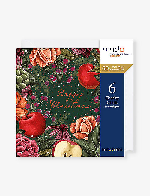 SELFRIDGES EDIT: Fruit and flowers Christmas cards pack of six