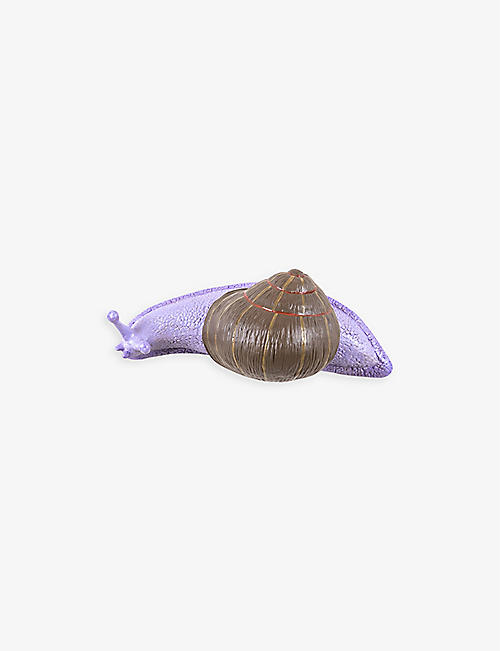 SELETTI: Slow Snail resin coat hanger 16cm