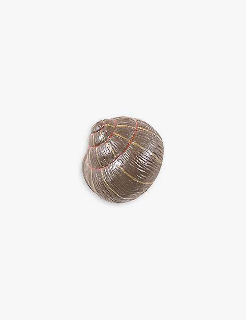 SELETTI: Sleeping Snail resin coat hanger 16cm
