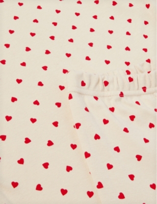 Sleepy Doe Girls Love Hearts Kids Heart-print Cotton Pyjama Set 1-13 Years In Love Hearts