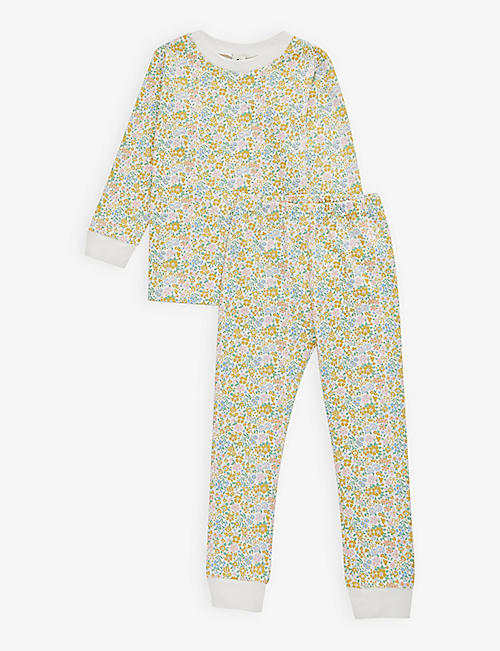 SLEEPY DOE: Floral-print cotton-jersey pyjamas 1-13 years