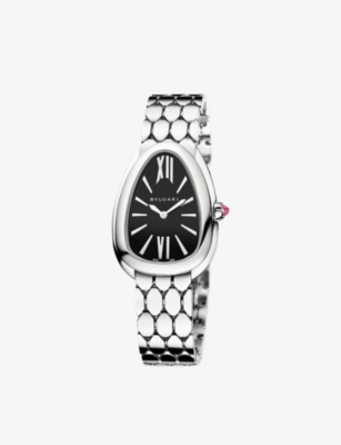 Bvlgari Stainless Steel 103451 Serpenti Seduttori Stainless-steel Quartz Watch In Stainless Steel