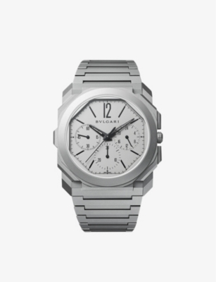 BVLGARI: 103068 Octo Finissimo titanium automatic watch