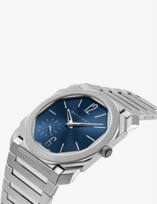 BVLGARI MENS STAINLESS STEEL OCTO FINISSIMO STAINLESS-STEEL AUTOMATIC WATCH