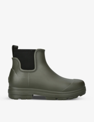 Ugg Womens Green Droplet Rubber Chelsea Boots In Green