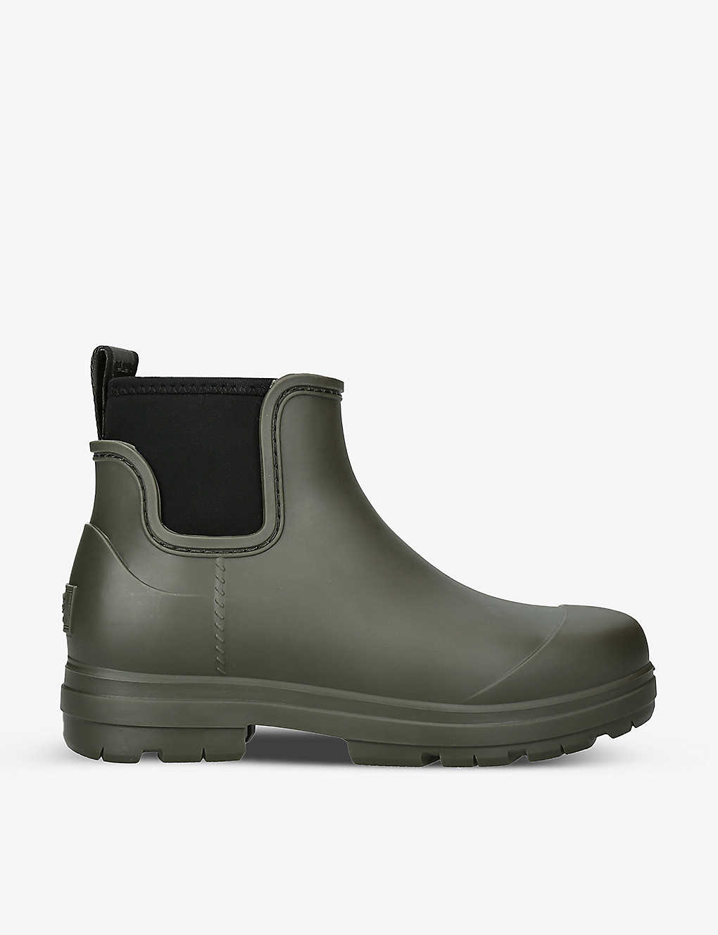 Shop Ugg Womens Green Droplet Rubber Chelsea Boots