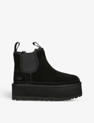 UGG: Neumel suede platform Chelsea boots