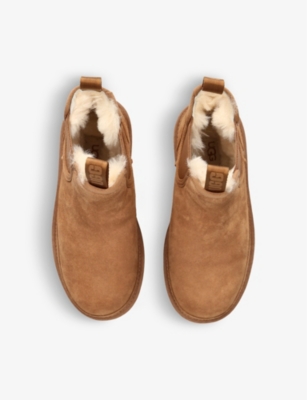 UGG: Neumel Platform Chelsea logo-patch suede ankle boots
