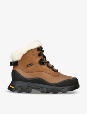 UGG - Adirondack Meridian leather and suede ankle hiker boots ...
