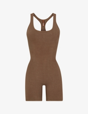 SKIMS Seamless Sculpt Catsuit in Neutrals