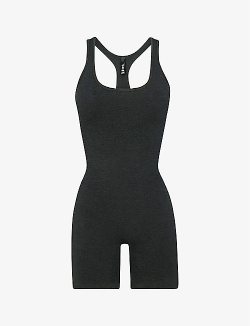 SKIMS: Outdoor Basics slim-fit stretch cotton-blend jumpsuit