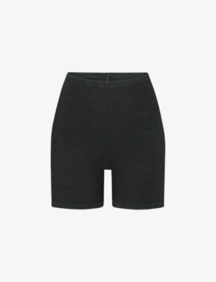 SKIMS: Outdoor Basics high-rise stretch cotton-blend shorts