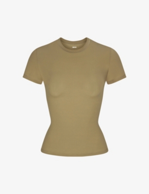 SKIMS Fits Everybody T-Shirt in Khaki XL - $70 New With Tags - From Matilda