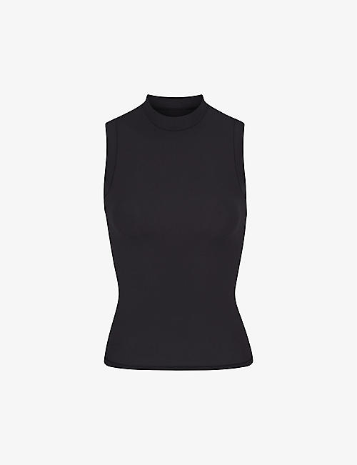SKIMS: Fits Everybody high-neck stretch-woven top