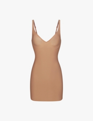 SKIMS: Foundations fitted stretch-woven mini dress