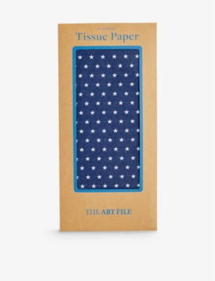 SELFRIDGES EDIT: Star-print pack of four tissue paper