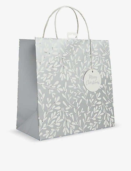 SELFRIDGES EDIT: Mistletoe large paper Christmas bag