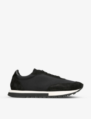 THE ROW: Owen low-top suede and mesh trainers