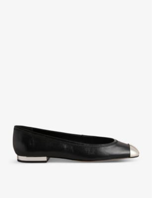 Ted baker black ballet flats sale