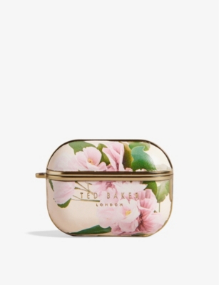 TED BAKER: Floral-print faux-leather AirPods Pro case