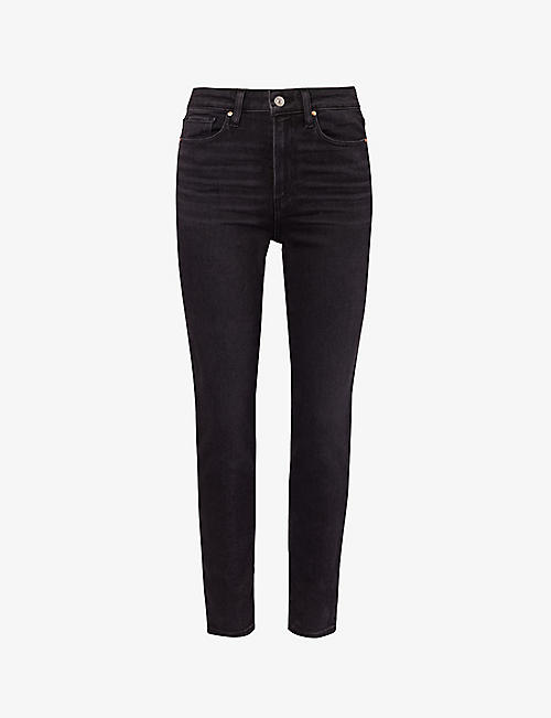PAIGE: Gemma skinny high-rise stretch-denim jeans