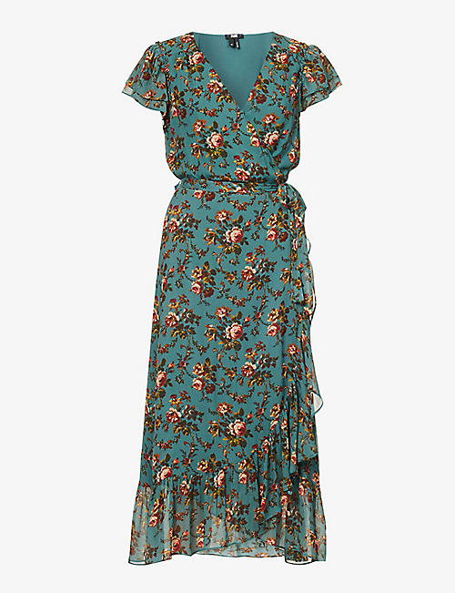 PAIGE: Neroli floral-print silk midi dress