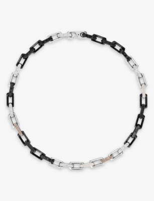 monogram chain-link necklace